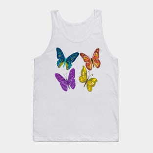 4 butterflies Tank Top